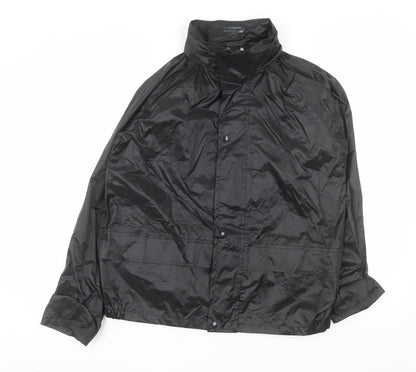 Wetplay Boys Black Waterproof Rain Coat Jacket 13 Years Polyester