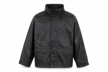 Wetplay Boys Black Waterproof Rain Coat Jacket 13 Years Polyester
