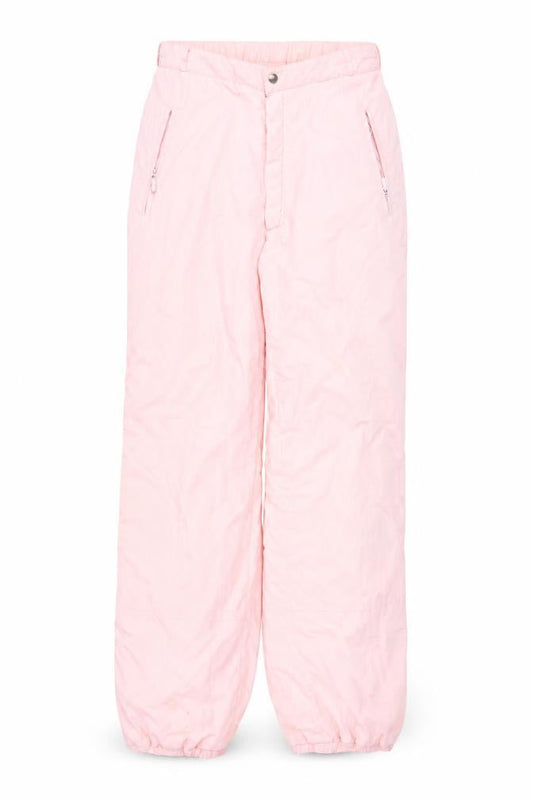 C&A Women's Pink Snow Pants Size 12 Retro Winter Lined Trousers
