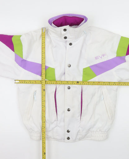 Teens UK Size 8 EVF White Ski Jacket