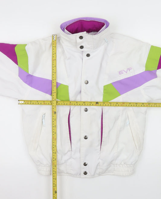 Teens UK Size 8 EVF White Ski Jacket