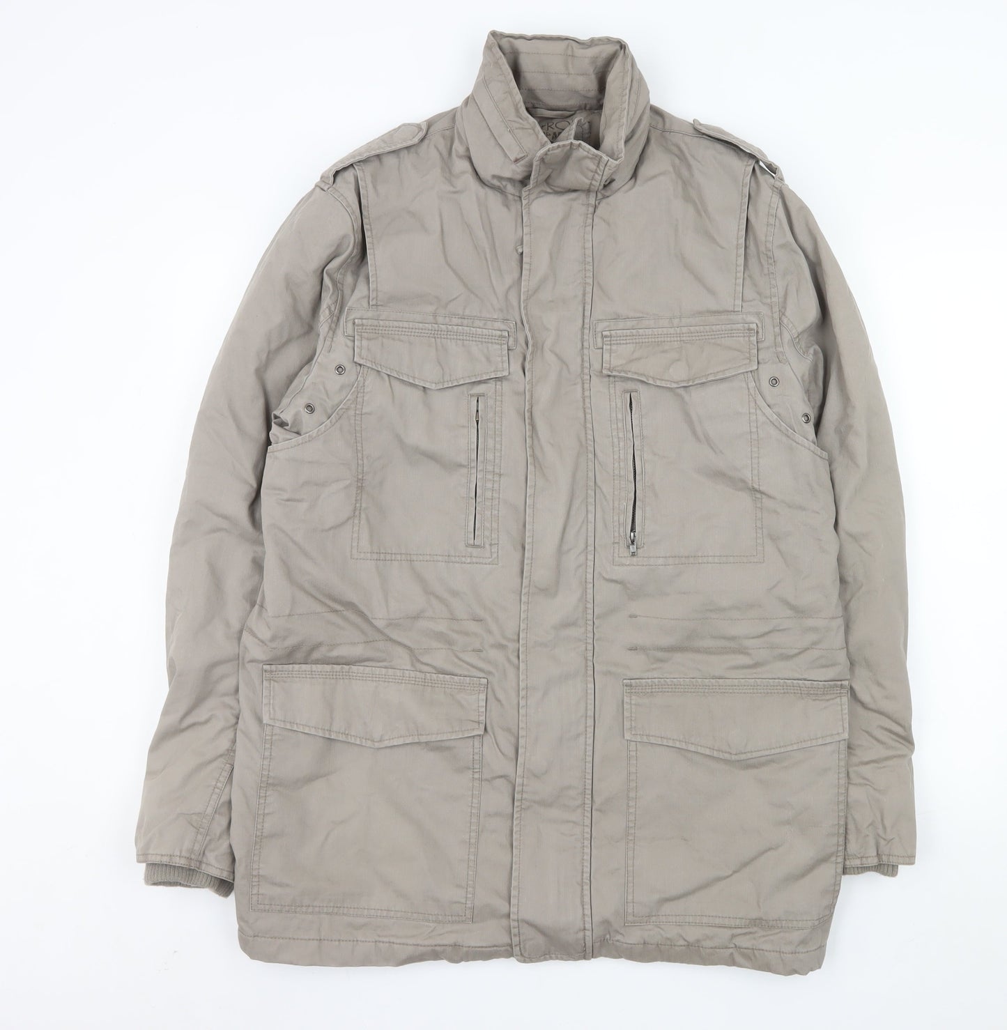 Mens UK Size M Cherokee Beige Military Jacket