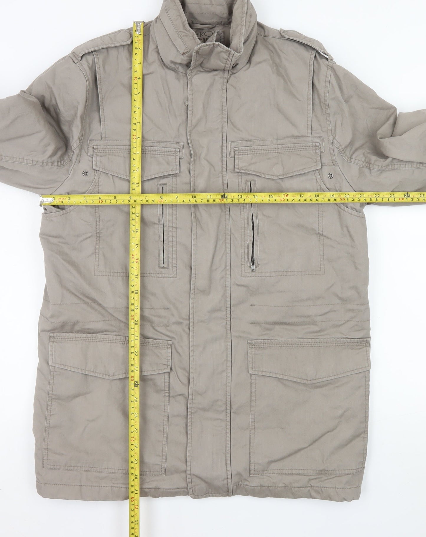 Mens UK Size M Cherokee Beige Military Jacket