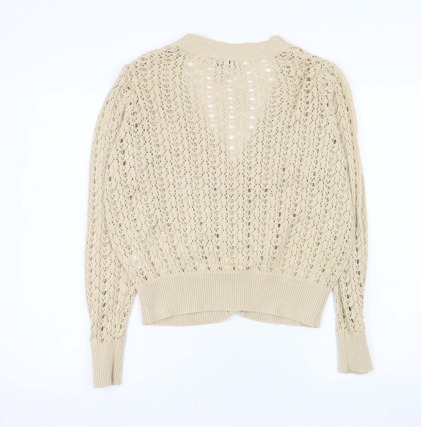 Womens UK Size M b.young Beige Cardigan Jumper