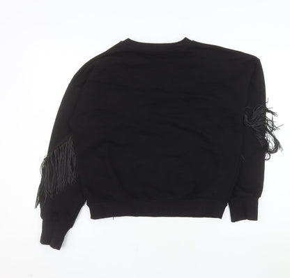 Womens UK Size 8 Warehouse Black Pullover Jumper