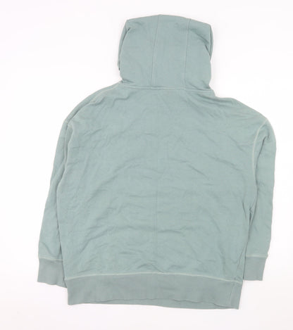 Ivy Park Women's Green Pullover Hoodie Medium Cotton Blend Logo Sweatshirt