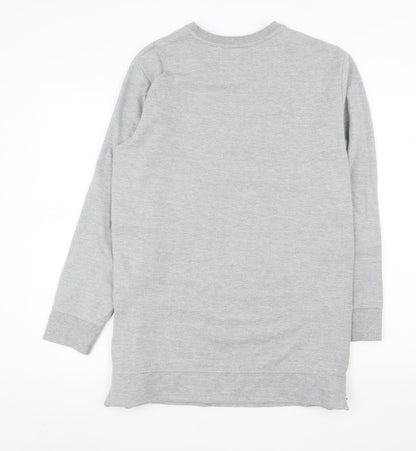 Mens UK Size M Bershka Grey Pullover Sweatshirt