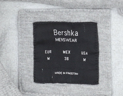 Mens UK Size M Bershka Grey Pullover Sweatshirt