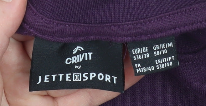 Womens UK Size S Jette Sport by Crivit Purple Pullover Sweatshirt