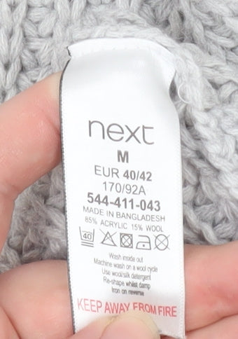 Womens UK Size M NEXT Grey Cardigan Jumper