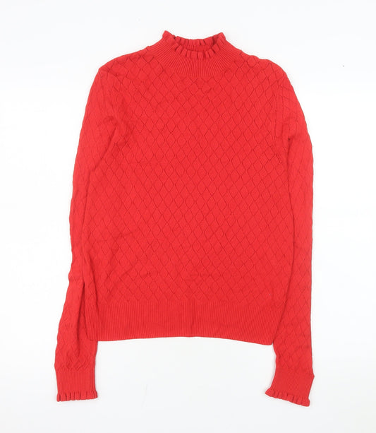 Womens UK Size 14 TU Red Basic Blouse