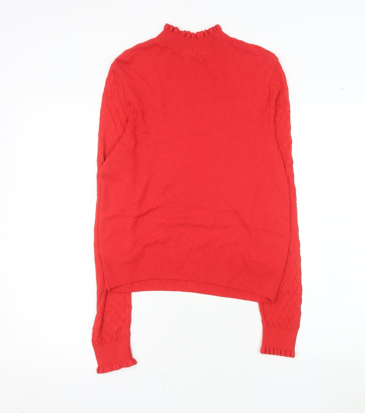 Womens UK Size 14 TU Red Basic Blouse