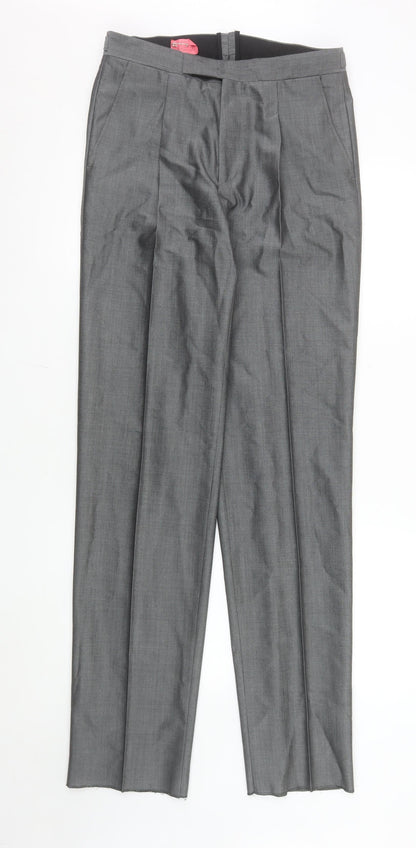 Mens UK Size XL Torre Classic Fit Dress Pants Grey Trousers