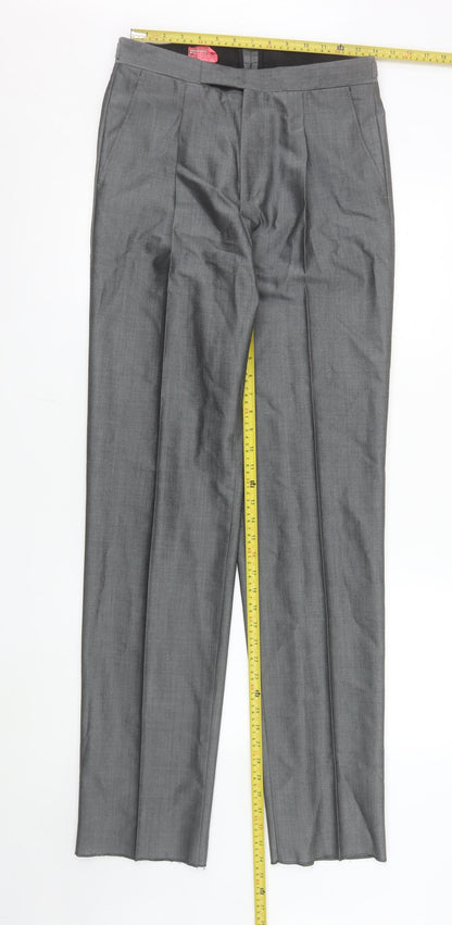 Mens UK Size XL Torre Classic Fit Dress Pants Grey Trousers