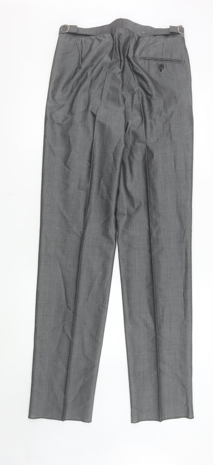 Mens UK Size XL Torre Classic Fit Dress Pants Grey Trousers