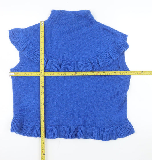 Womens UK Size L Boohoo Blue Camisole Tank