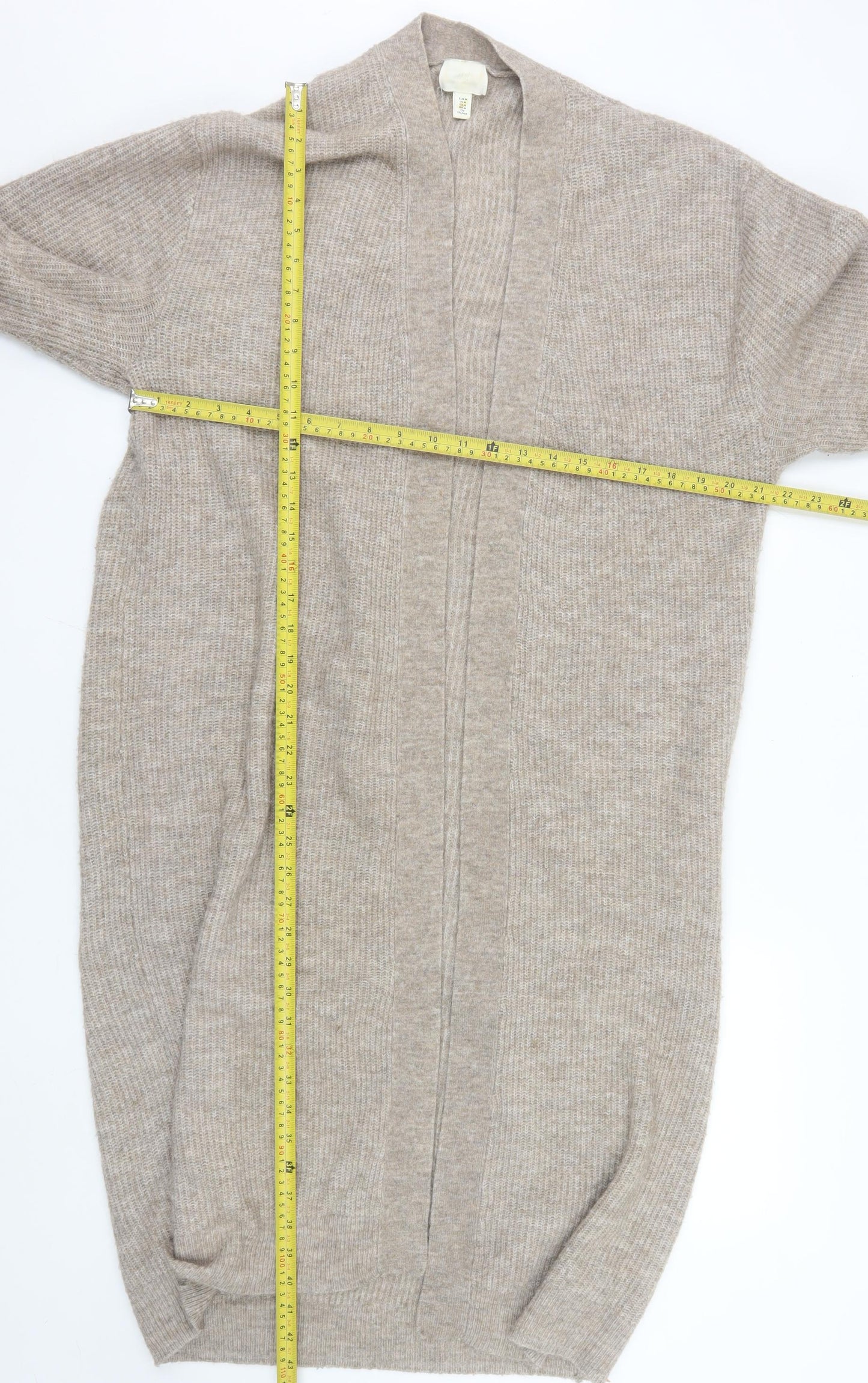 Womens UK Size 12 H&M Beige Cardigan Jumper