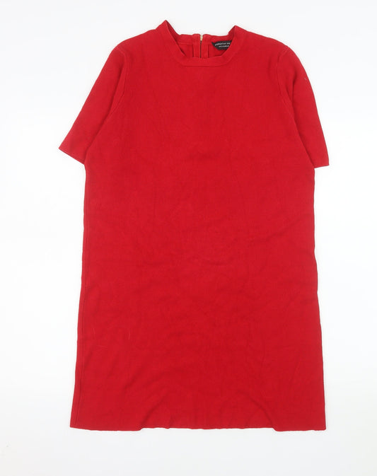 Dorothy Perkins Women Red Size 18 Shift Knit Dress