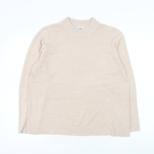 Womens UK Size 18 BHS Beige Pullover Sweatshirt