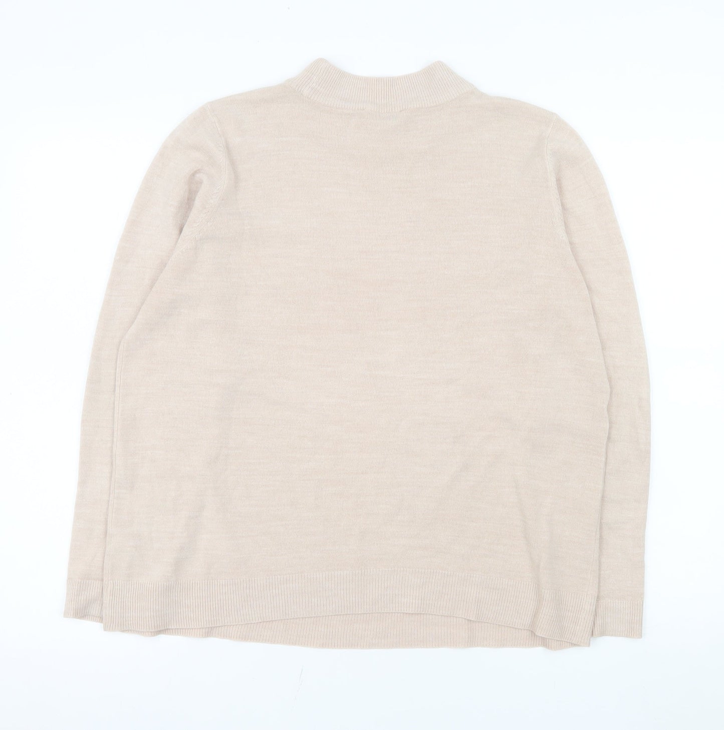Womens UK Size 18 BHS Beige Pullover Sweatshirt