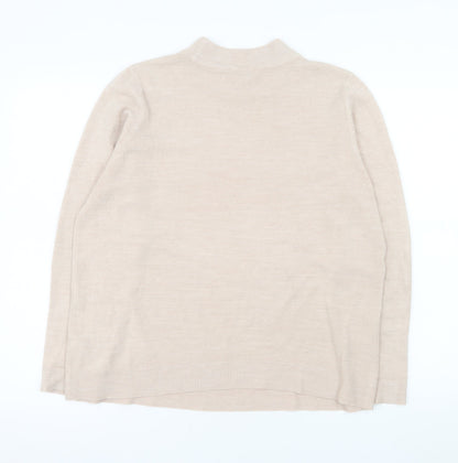 Womens UK Size 18 BHS Beige Pullover Sweatshirt