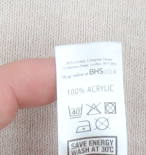 Womens UK Size 18 BHS Beige Pullover Sweatshirt