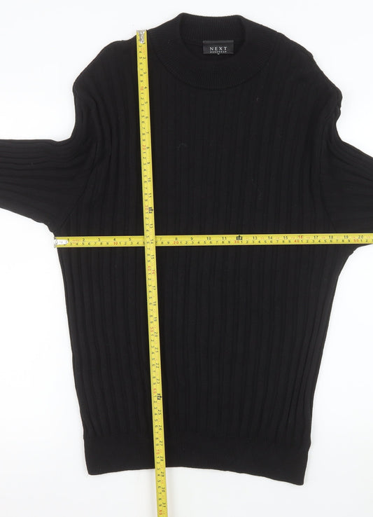 Mens UK Size M NEXT Black Pullover Jumper