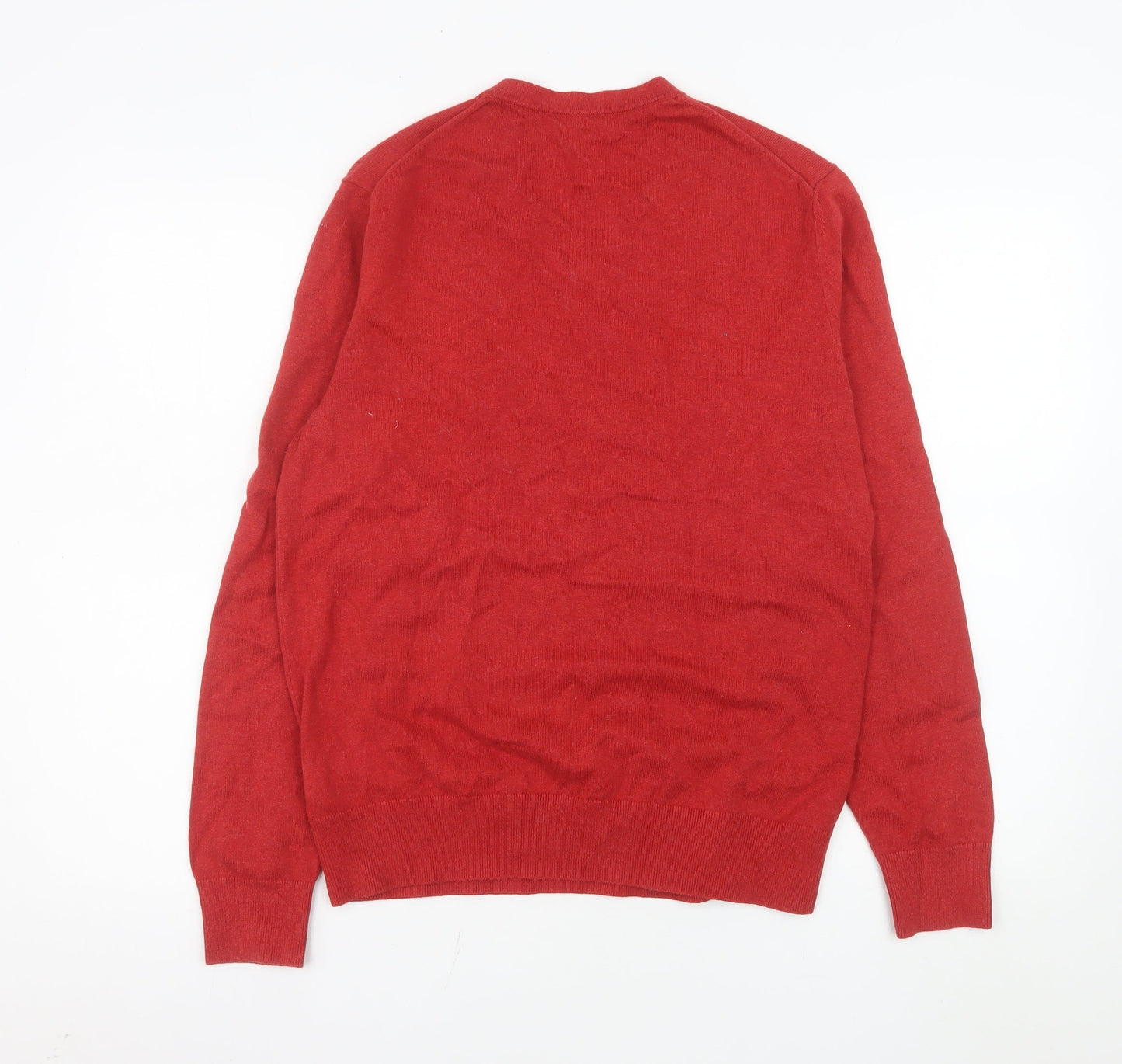 Mens UK Size M Gap Red Pullover Jumper