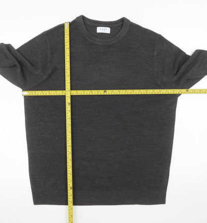 Mens UK Size L Easy Grey Pullover Jumper