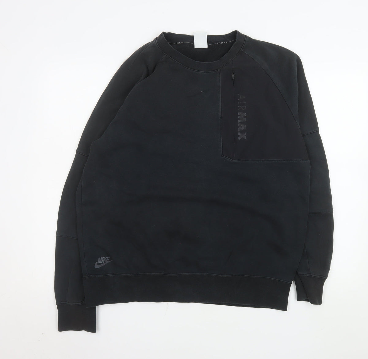 Mens UK Size L Nike Black Pullover Sweatshirt