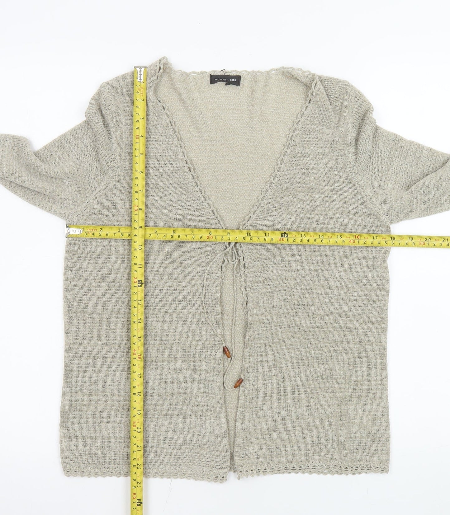 Womens UK Size 12 Florence & Fred Beige Cardigan Jumper