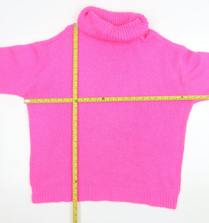 Womens UK Size S PRETTYLITTLETHING Pink Pullover Jumper