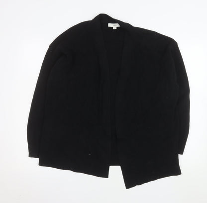 Marks and Spencer Women's Black Knit Cardigan L Relaxed Fit