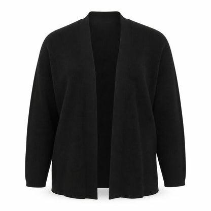 Marks & Spencer Women's Black Knit Cardigan L Relaxed Fit