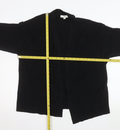 Marks and Spencer Women's Black Knit Cardigan L Relaxed Fit