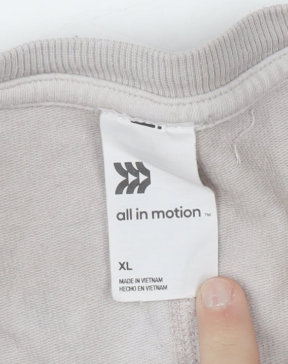 Womens UK Size XL All In Motion Beige Pullover Sweatshirt