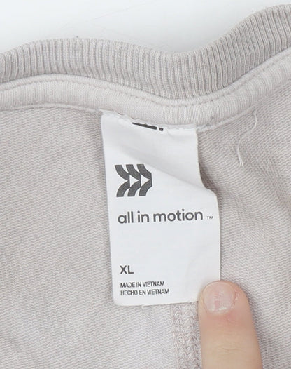 Womens UK Size XL All In Motion Beige Pullover Sweatshirt