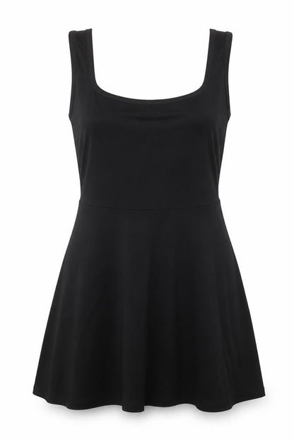 ASOS DESIGN Women's Black Scoop Neck Jersey Tank Dress Size 6