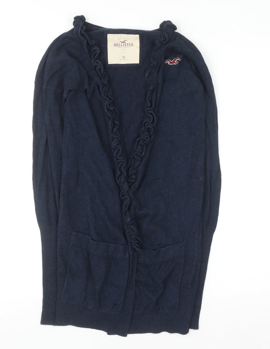 Womens UK Size XS Hollister Blue Cardigan Jumper