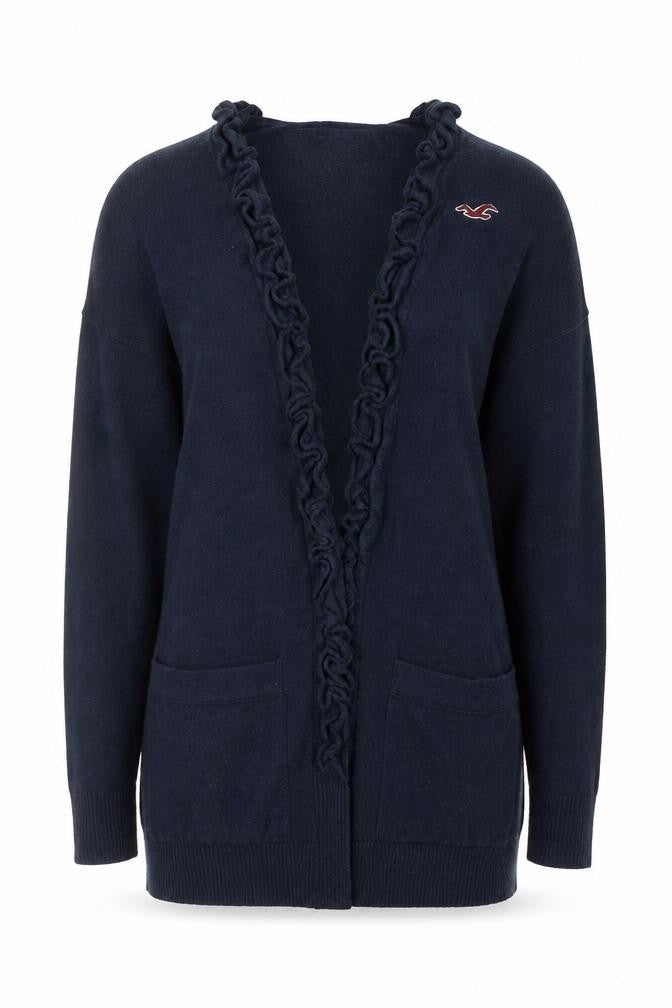 Womens UK Size XS Hollister Blue Cardigan Jumper