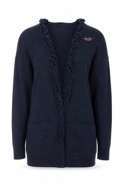 Womens UK Size XS Hollister Blue Cardigan Jumper