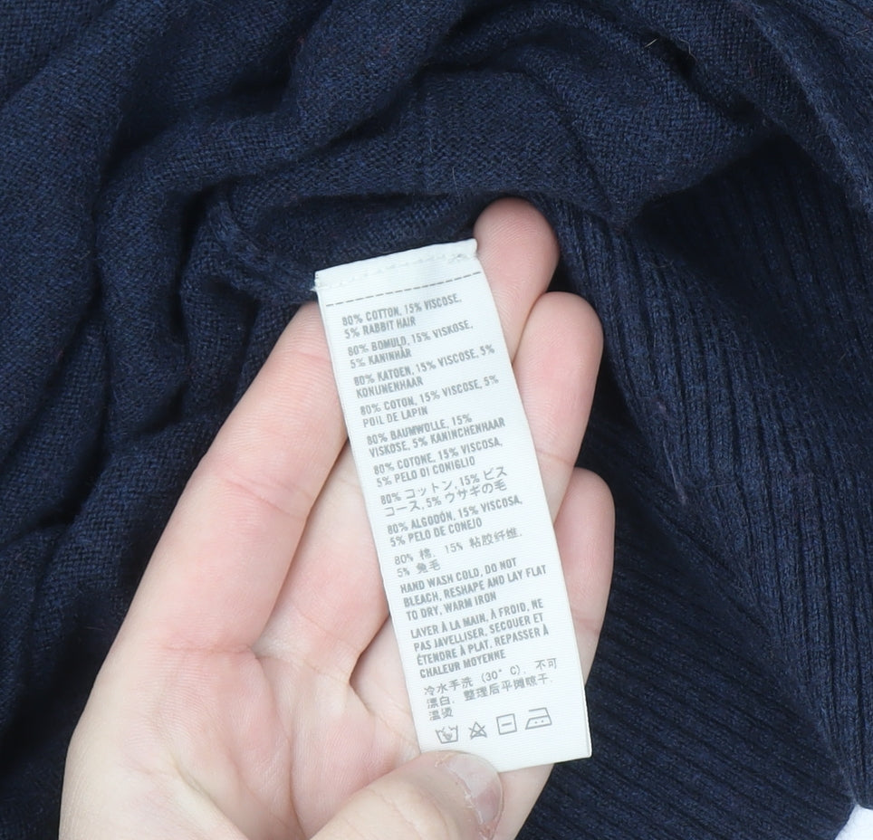 Womens UK Size XS Hollister Blue Cardigan Jumper