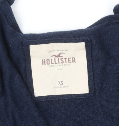 Womens UK Size XS Hollister Blue Cardigan Jumper