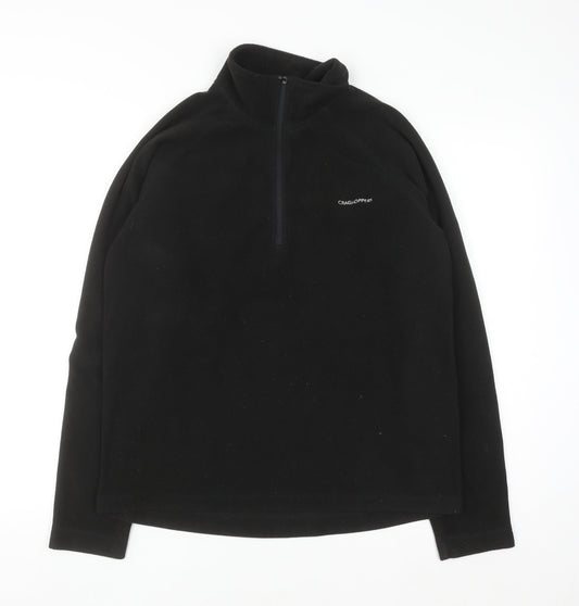 Craghoppers Men's Black Fleece 1/2 Zip Pullover Sweatshirt Size S