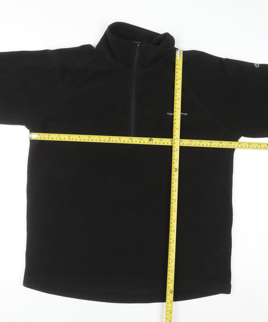 Craghoppers Men's Black Fleece 1/2 Zip Pullover Sweatshirt Size S