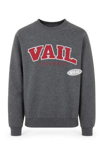 Vail Resort Wear Men's Grey Pullover Sweatshirt XS