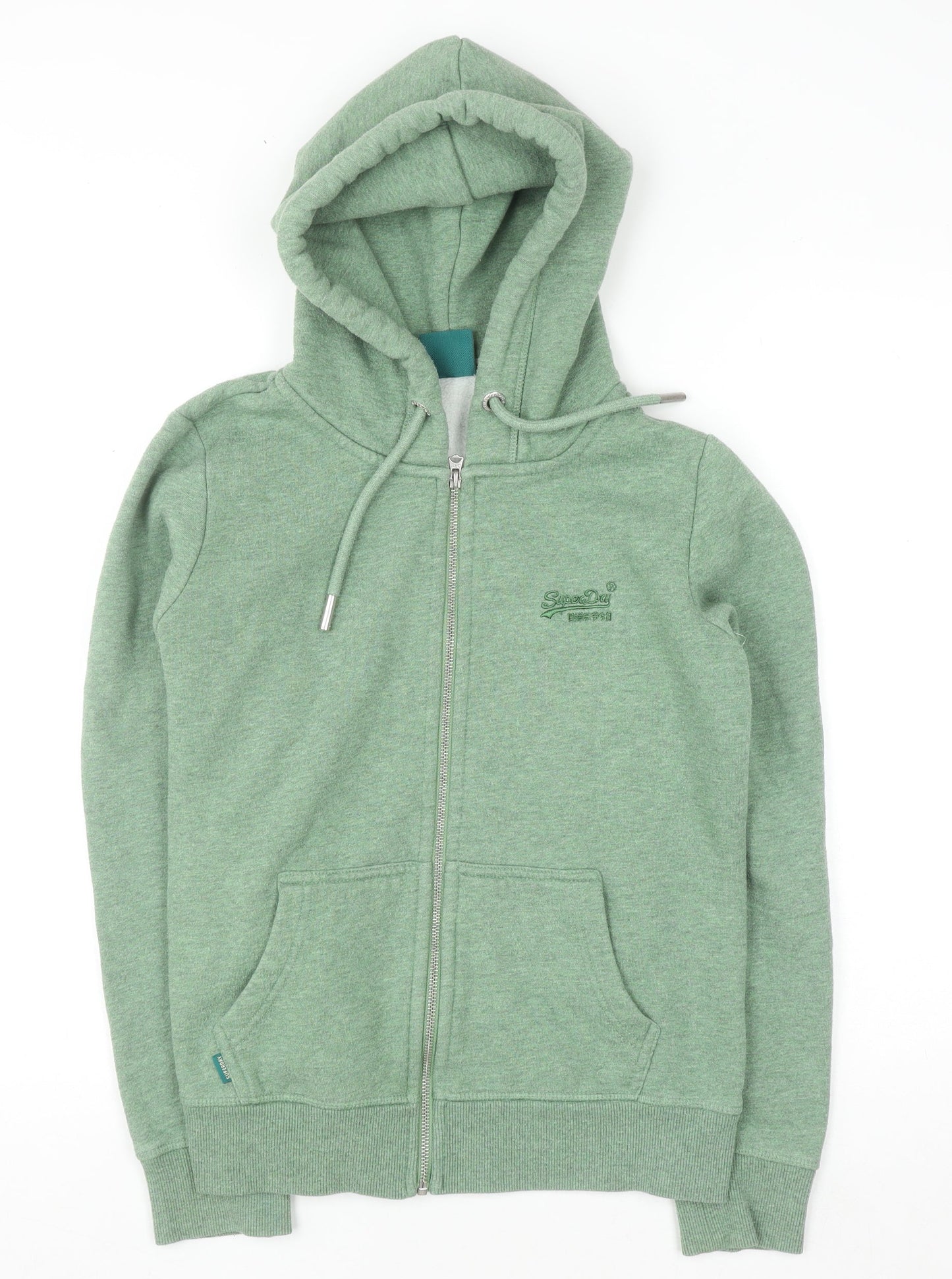 Womens UK Size 12 Superdry Green Full Zip Hoodie