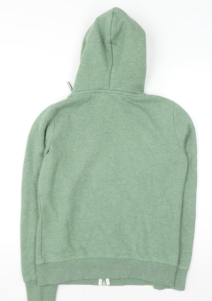 Womens UK Size 12 Superdry Green Full Zip Hoodie