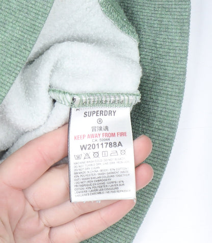 Womens UK Size 12 Superdry Green Full Zip Hoodie