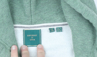 Womens UK Size 12 Superdry Green Full Zip Hoodie